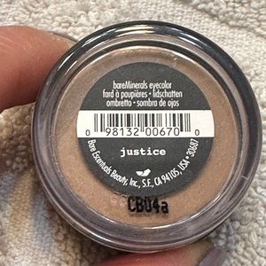 Brand NEW Bare Minerals Eyeshadow color: justice - brownish tone matte